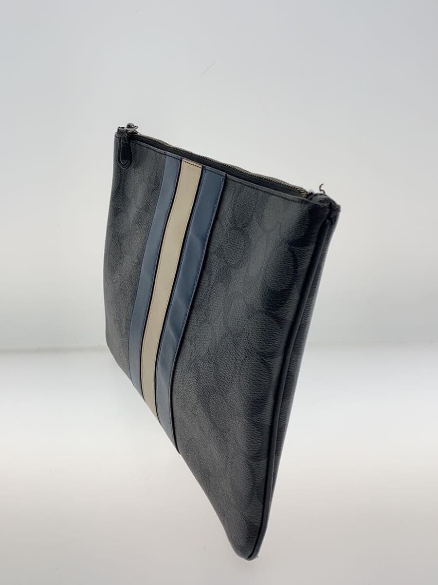 COACH Second Bag Leather GRY All Over Pattern F26071 2