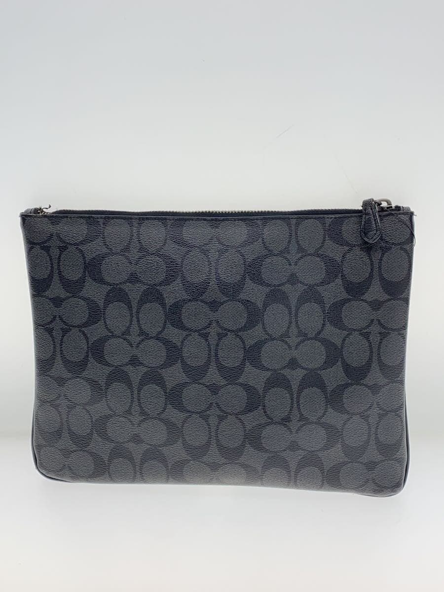 COACH Second Bag Leather GRY All Over Pattern F26071 3