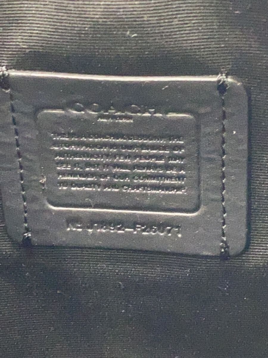 COACH Second Bag Leather GRY All Over Pattern F26071 5