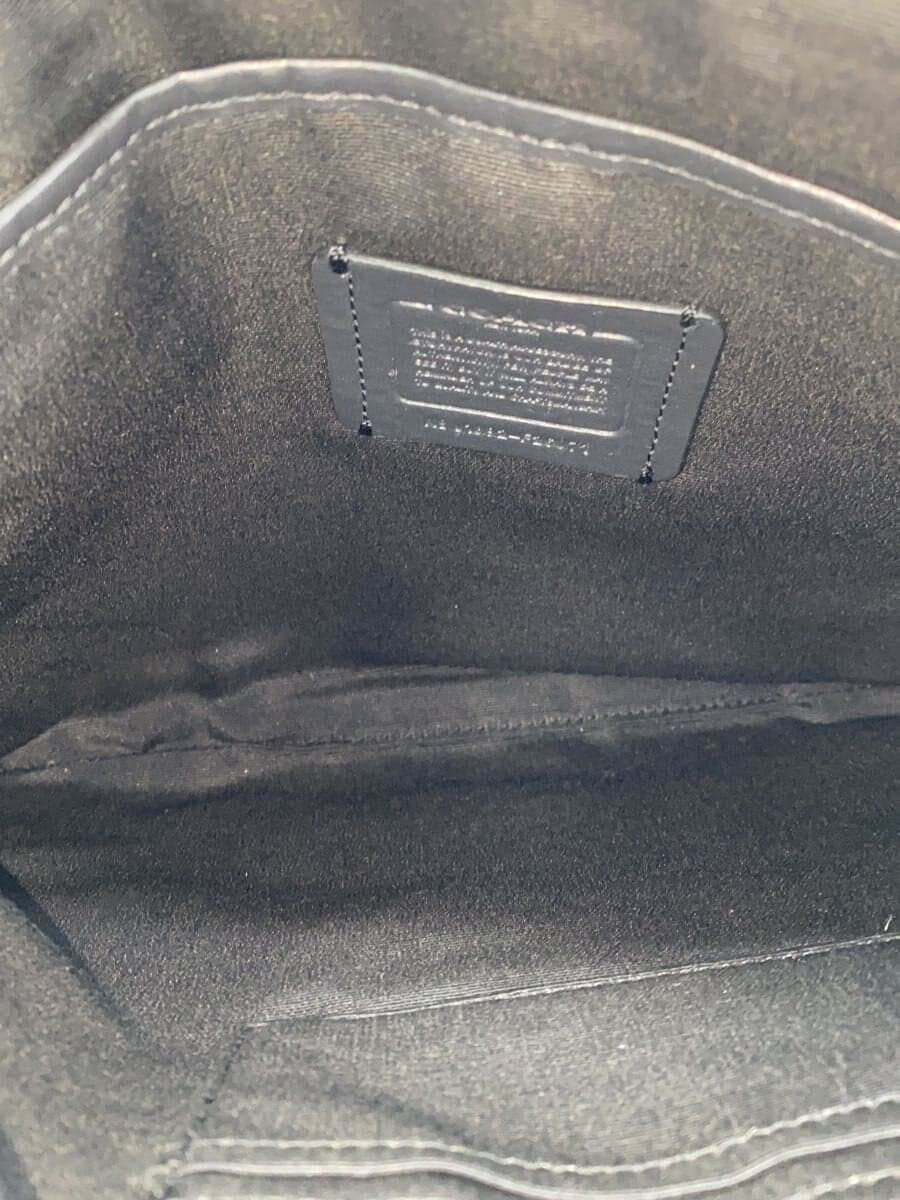 COACH Second Bag Leather GRY All Over Pattern F26071 6