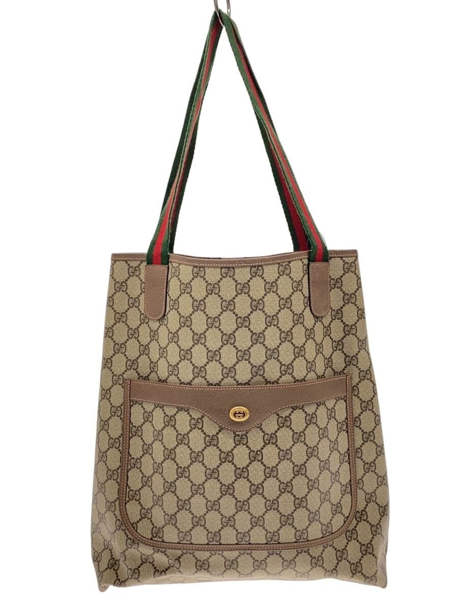 GUCCI tote bag -- BEG all-over pattern