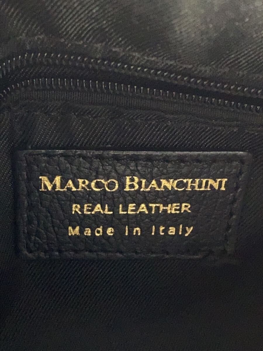 MARCO BIANCHINI handbag leather BLK 5