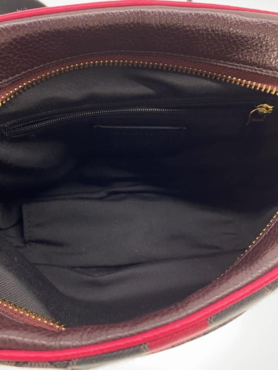 COACH shoulder bag leather GRY all-over pattern 1912 6