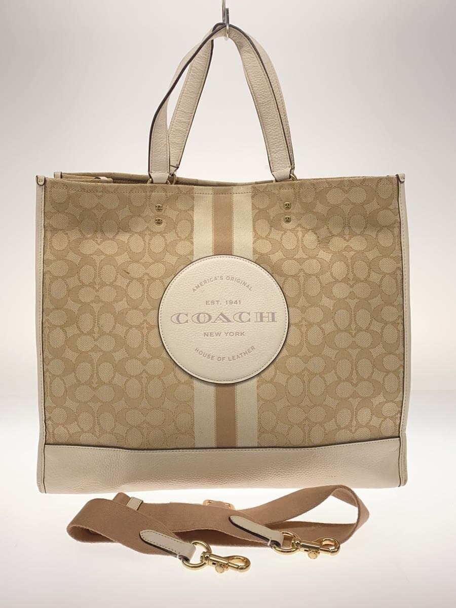 COACH Tote Bag Canvas IVO All-over Pattern C8418