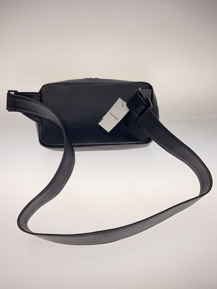 HushTug Waist Bag Leather Black Plain 3