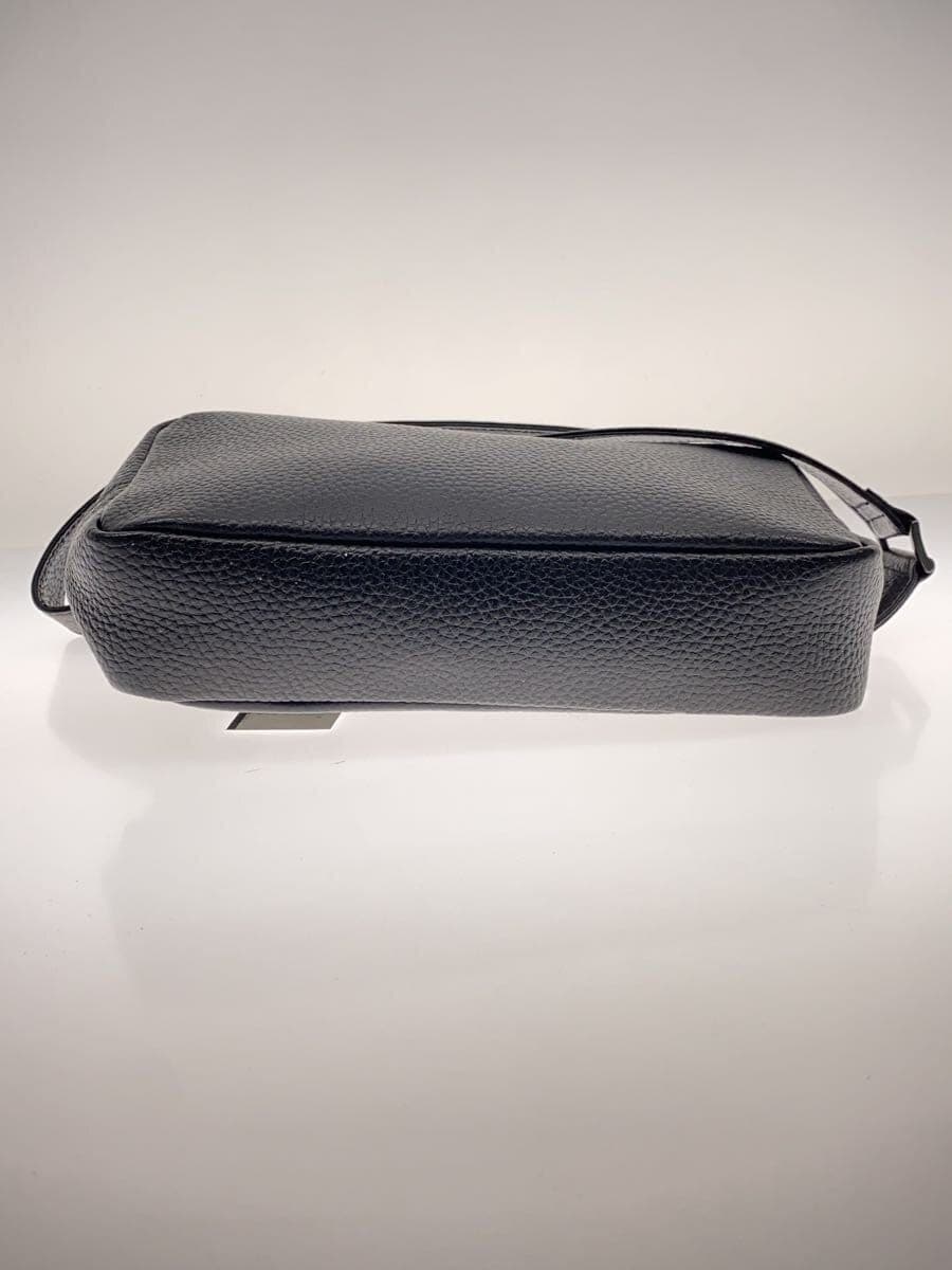 HushTug Waist Bag Leather Black Plain 4