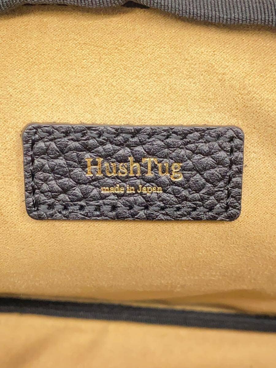 HushTug Waist Bag Leather Black Plain 5