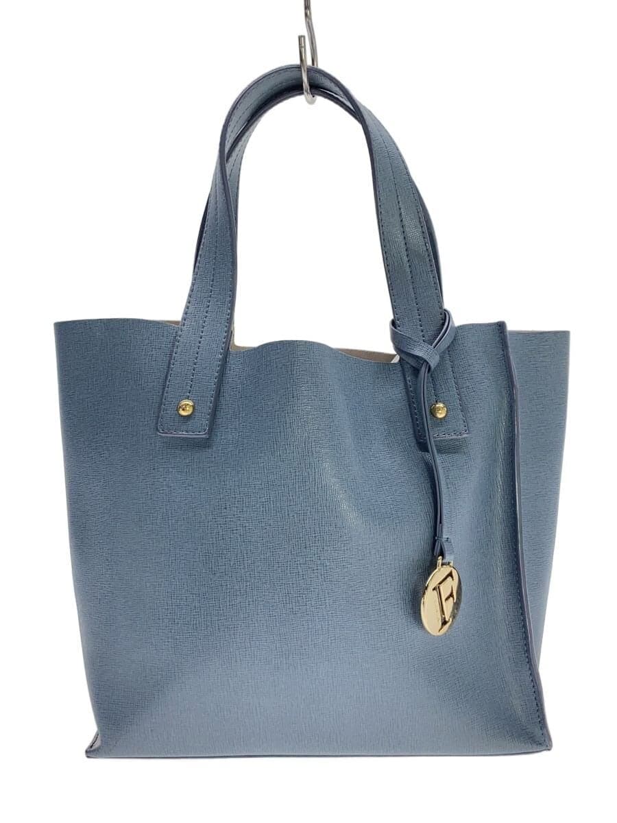 FURLA handbag leather blue