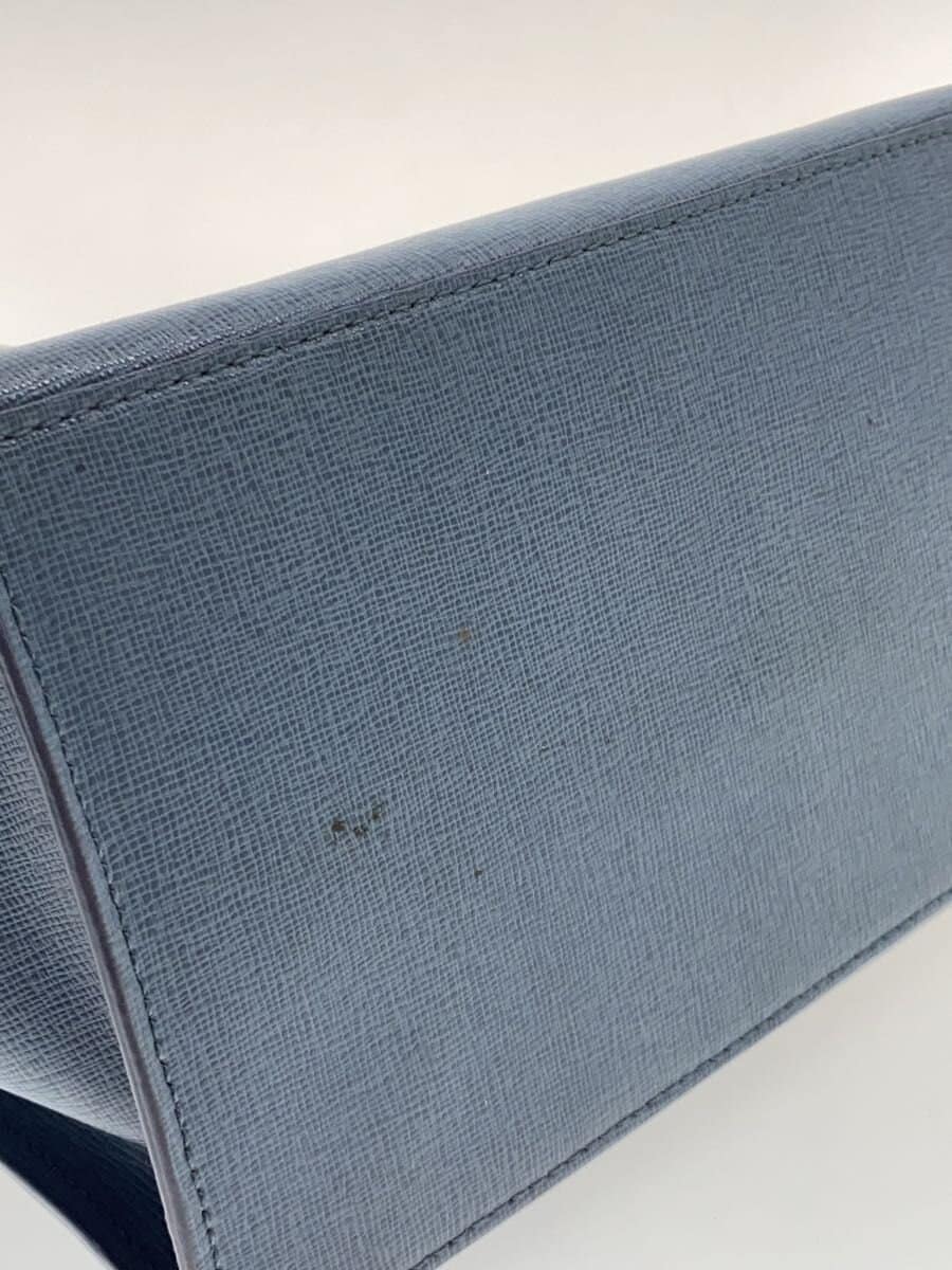 FURLA handbag leather blue 7