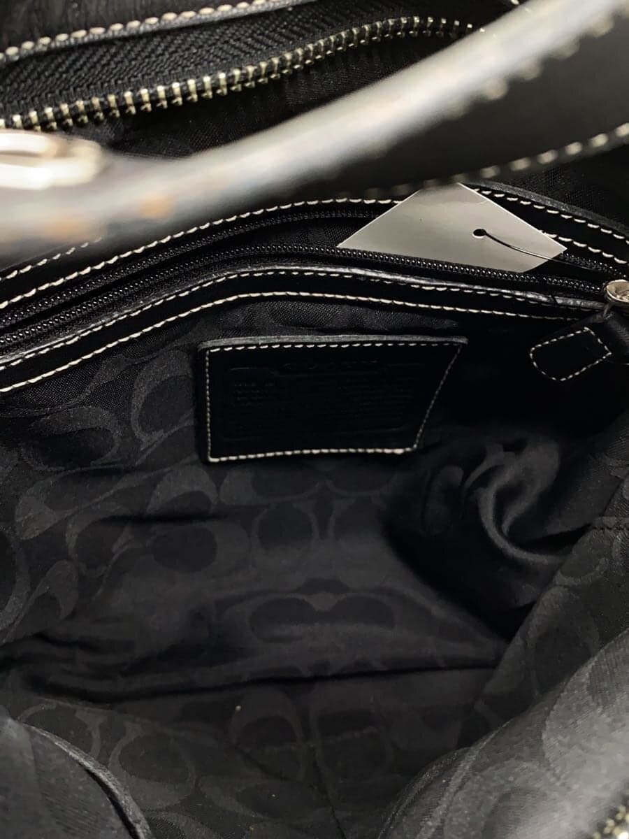 COACH shoulder bag leather BLK 052-1415 6