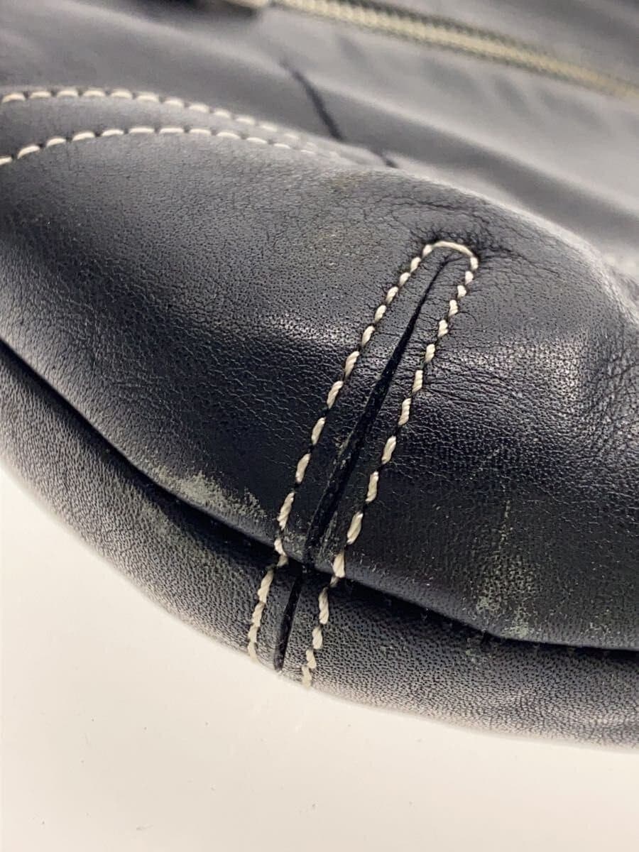 COACH shoulder bag leather BLK 052-1415 8