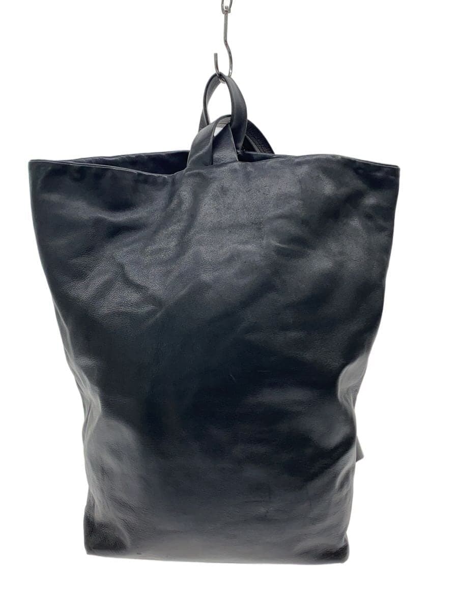 Aeta Backpack Leather BLK Plain