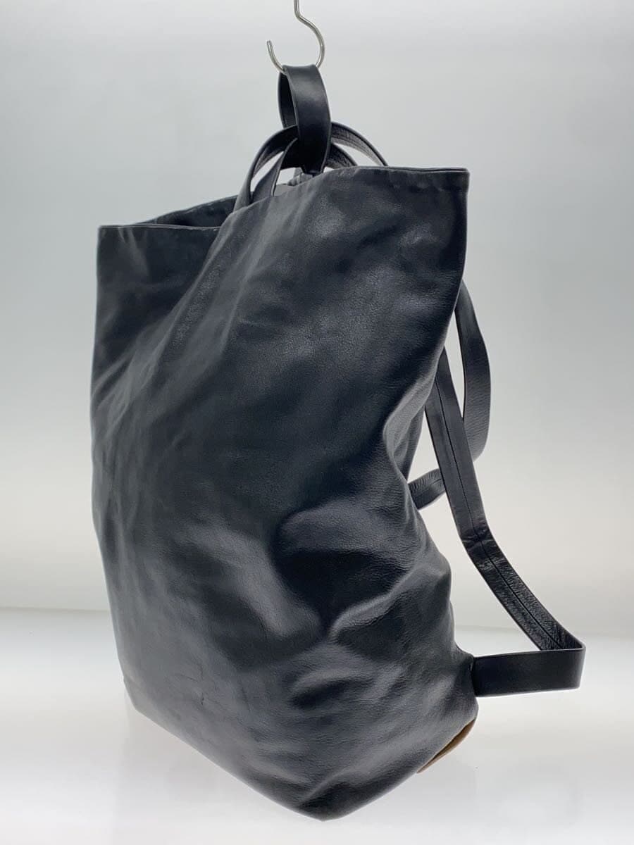 Aeta Backpack Leather BLK Plain 2