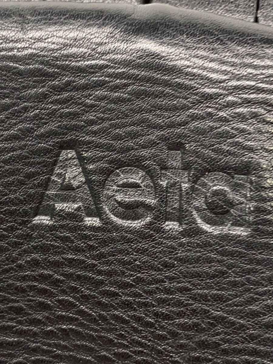 Aeta Backpack Leather BLK Plain 5