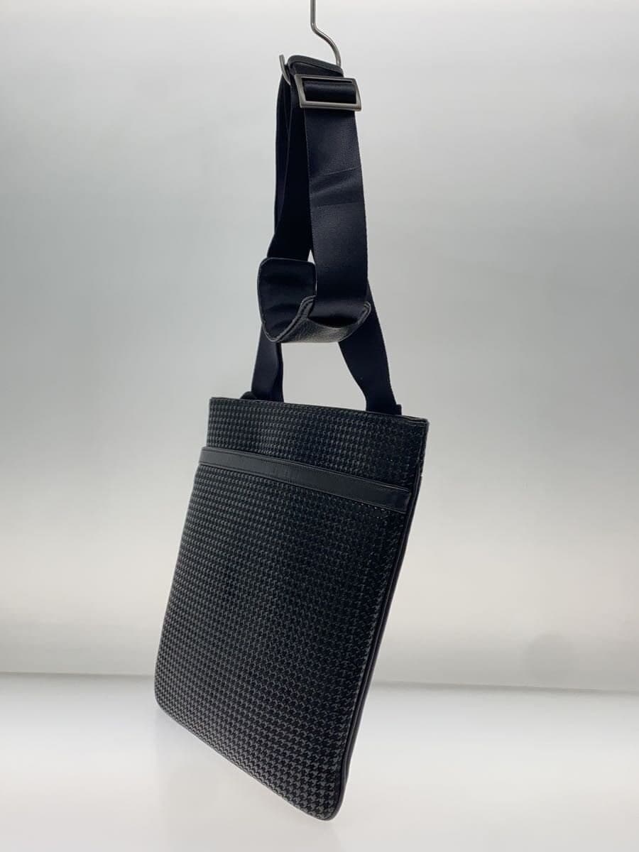 INDEN-YA Shoulder Bag Leather Black All-over Pattern 2