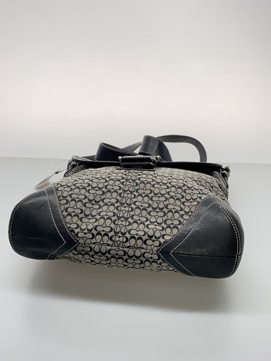 COACH Shoulder Bag Canvas GRY All-over Pattern L3M-6377 4