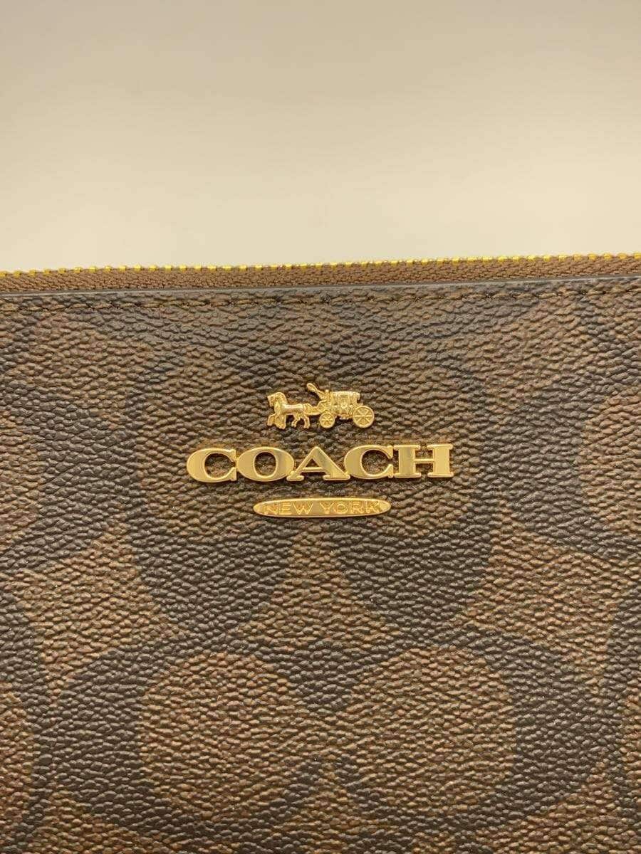 COACH Pouch Canvas BRW All Over Pattern IMAA8 5