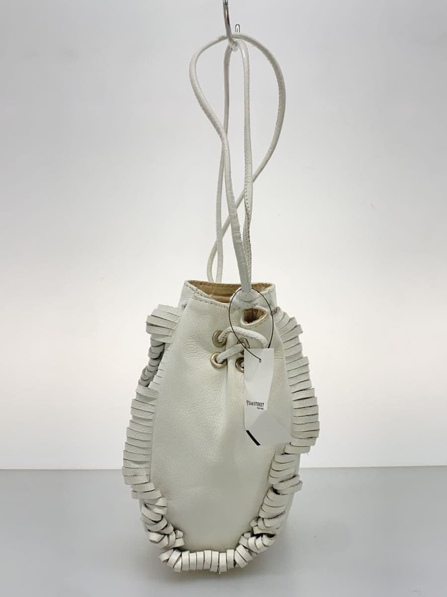 NOMADIS Handbag Leather WHT 3