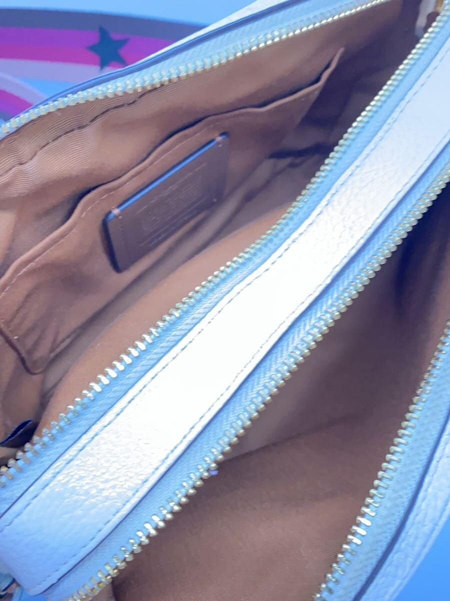 COACH shoulder bag leather WHT f75818 6