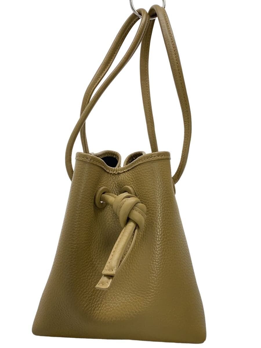 VASIC handbag leather KHK solid color