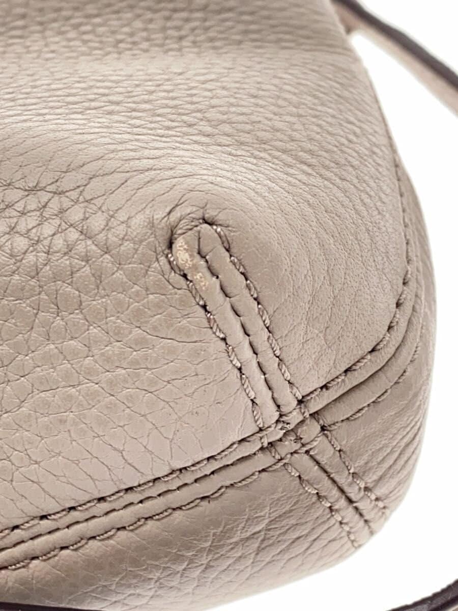 MICHAEL KORS Shoulder Bag Leather GRY 7