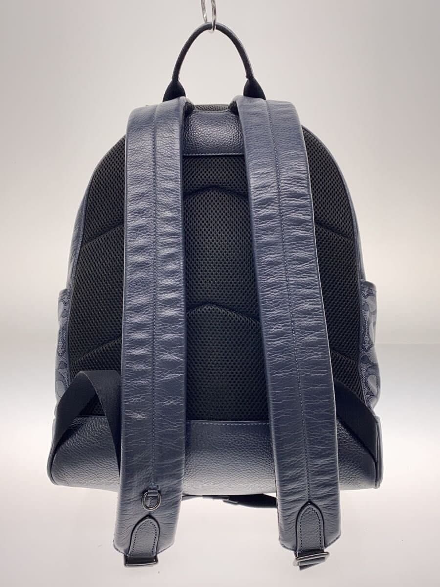 COACH Backpack Leather Navy All-over pattern C5389 3