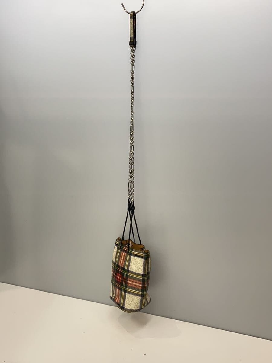 Maison Margiela Shoulder Bag Sheepskin Multicolor Check S56WG0113 2