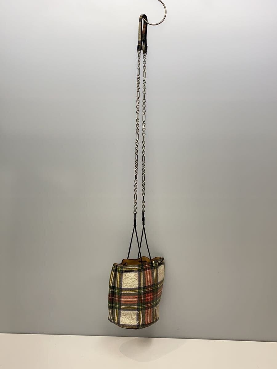 Maison Margiela Shoulder Bag Sheepskin Multicolor Check S56WG0113 3