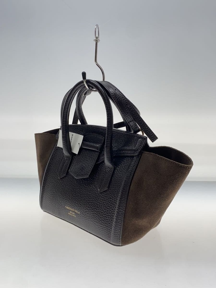 CHRISTIAN VILLA handbag -- BRW plain 2