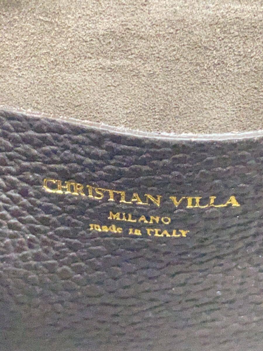 CHRISTIAN VILLA handbag -- BRW plain 5