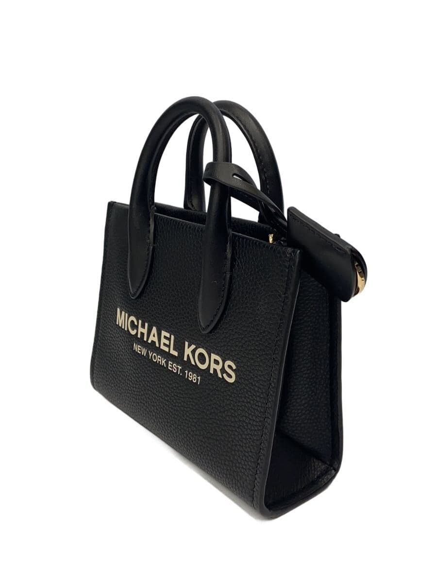 MICHAEL KORSMIRELLA Shopper Crossbody Extral Small Tote Bag Leather BLK 35R4G7ZC0Y 2