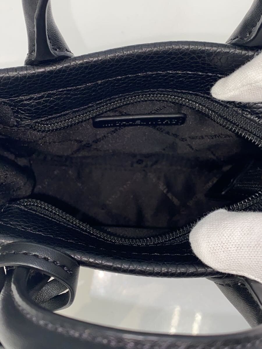 MICHAEL KORSMIRELLA Shopper Crossbody Extral Small Tote Bag Leather BLK 35R4G7ZC0Y 6