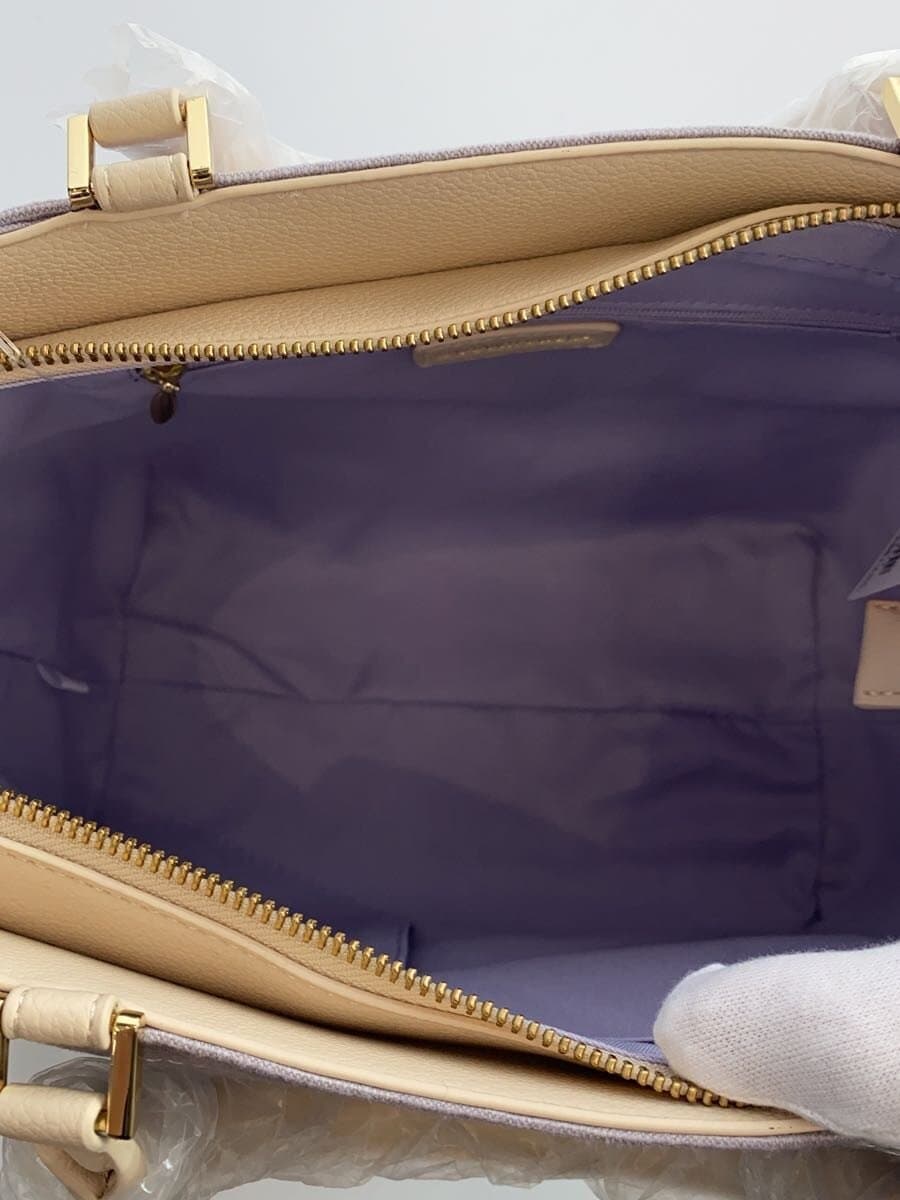 Samantha Vega Piping Frill Handbag Tote Bag Cotton PUP 6