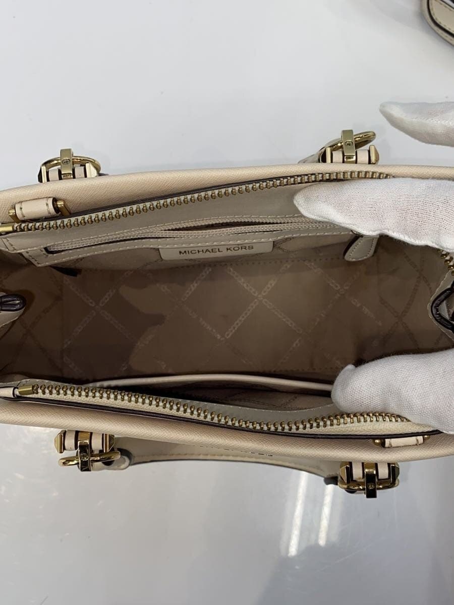 MICHAEL KORS Shoulder Bag Faux Leather CRM BA-2204 6