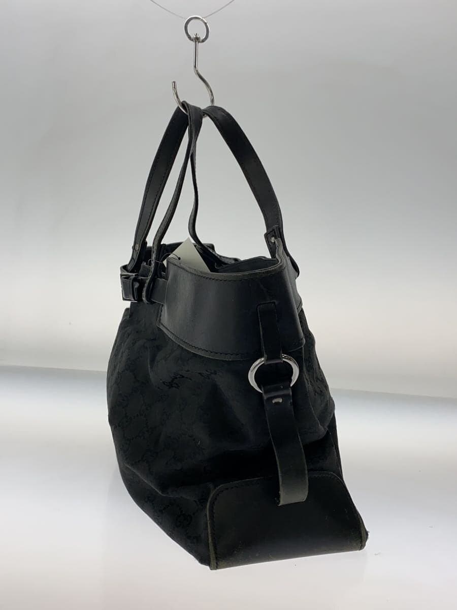 GUCCI Tote Bag Canvas BLK All Over Pattern 214397 2