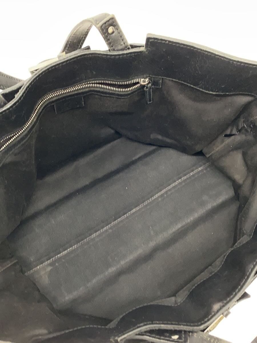 GUCCI Tote Bag Canvas BLK All Over Pattern 214397 6