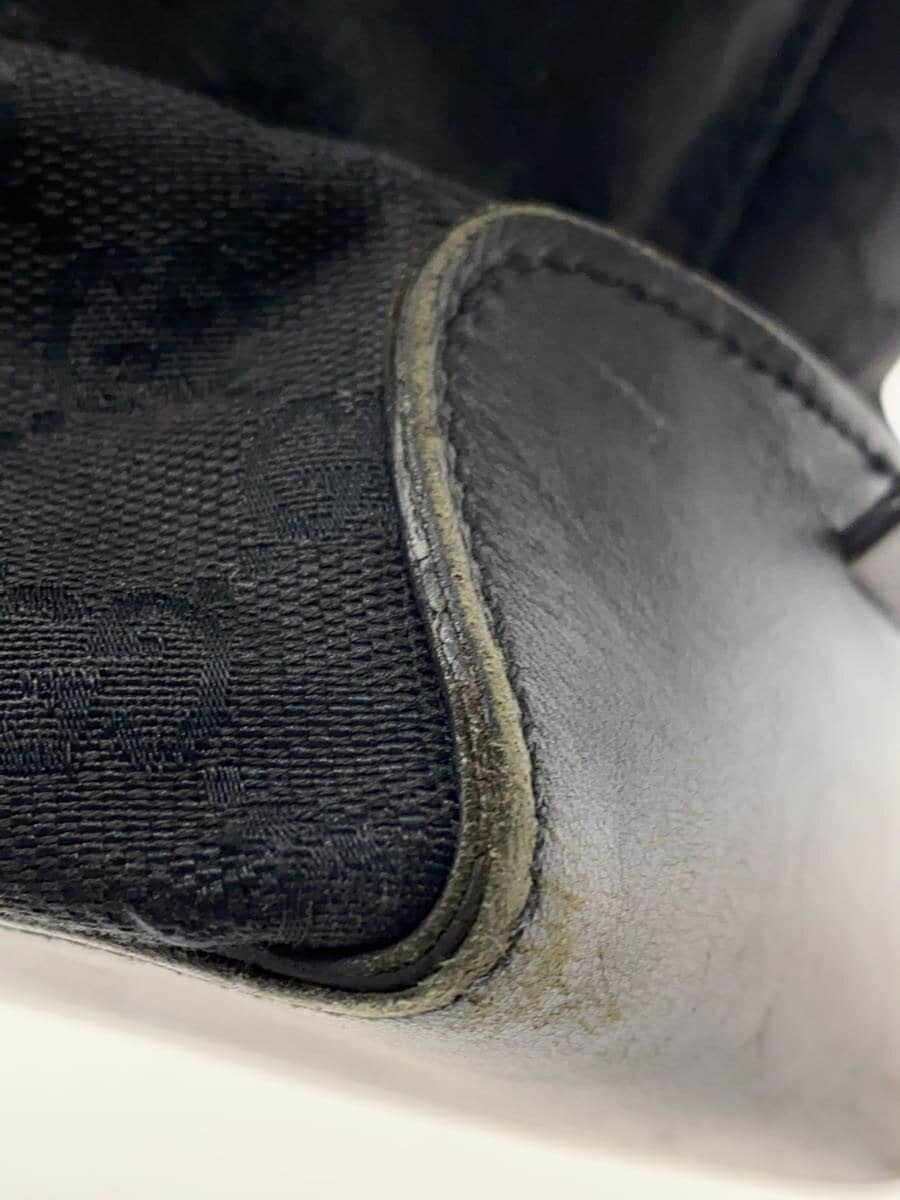 GUCCI Tote Bag Canvas BLK All Over Pattern 214397 8