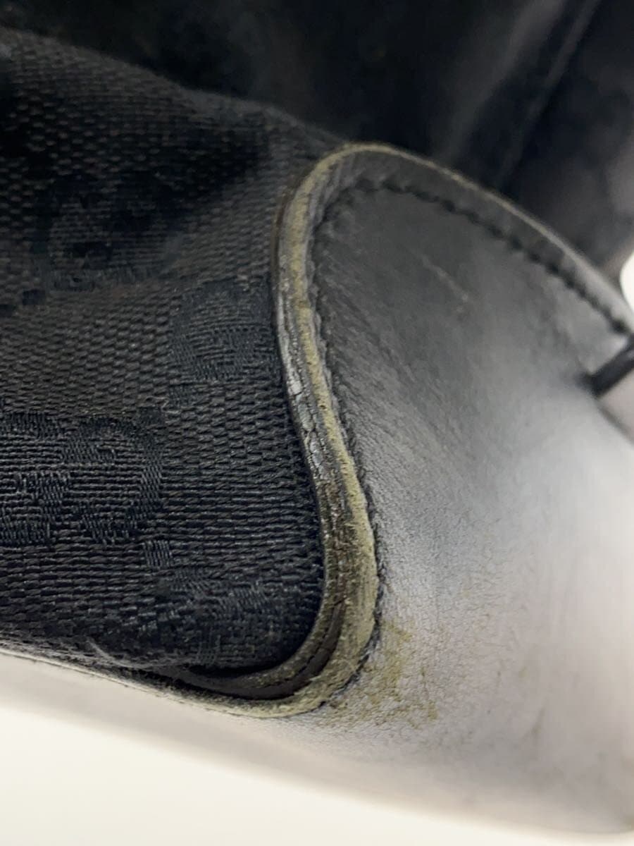 GUCCI Tote Bag Canvas BLK All Over Pattern 214397 8