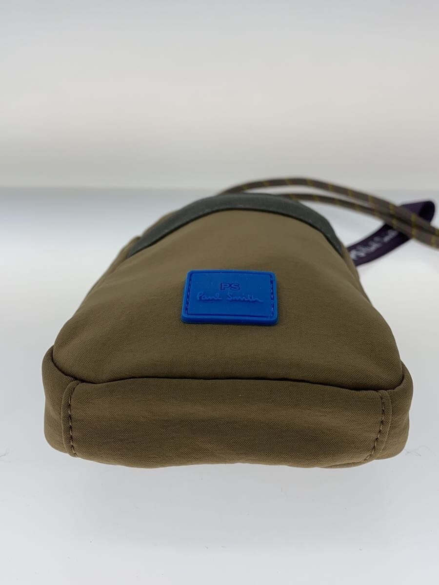 Paul Smith Shoulder Bag Nylon KHK Solid 4