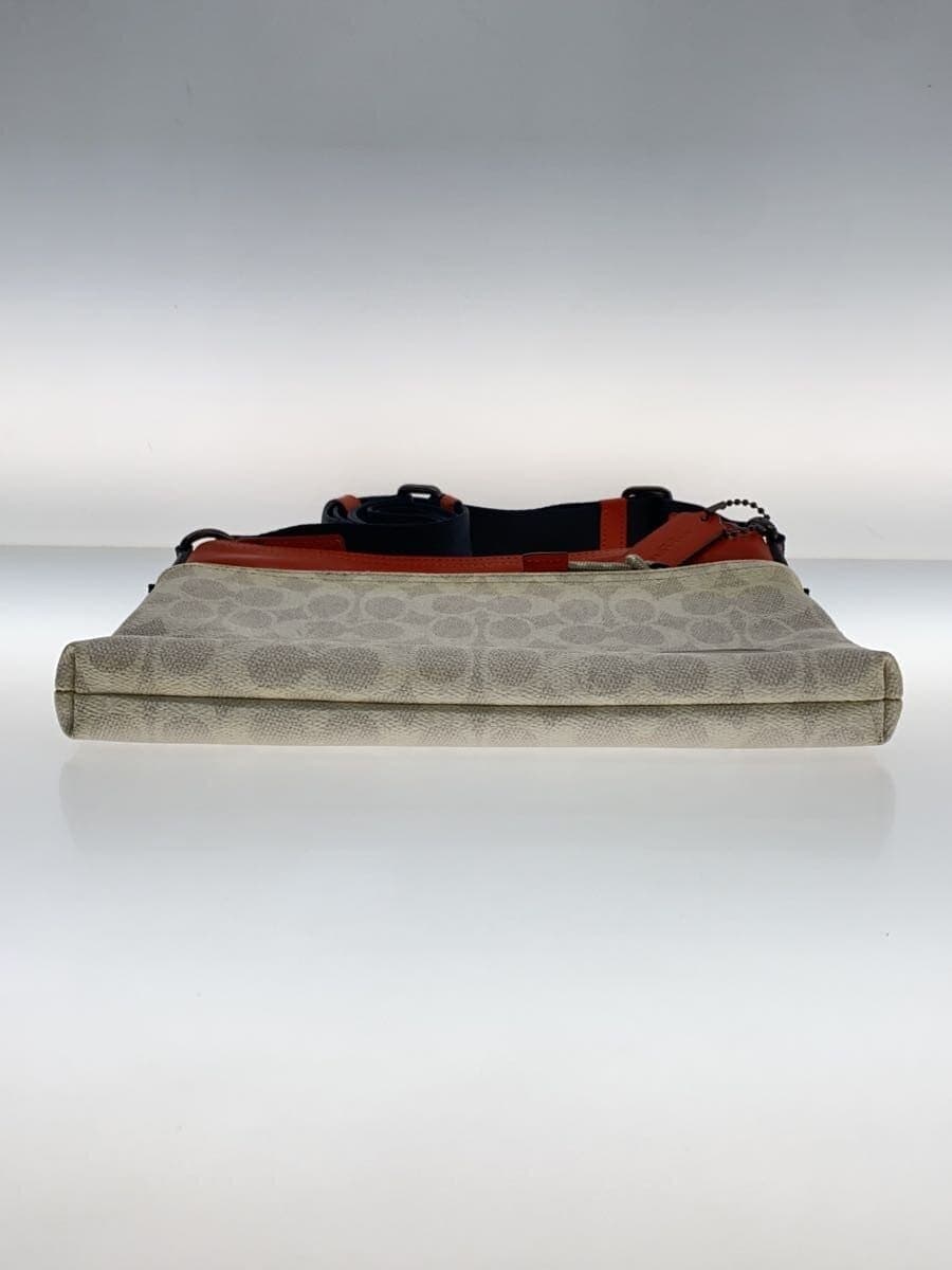 COACH Shoulder Bag White All-Over Print 1044 4