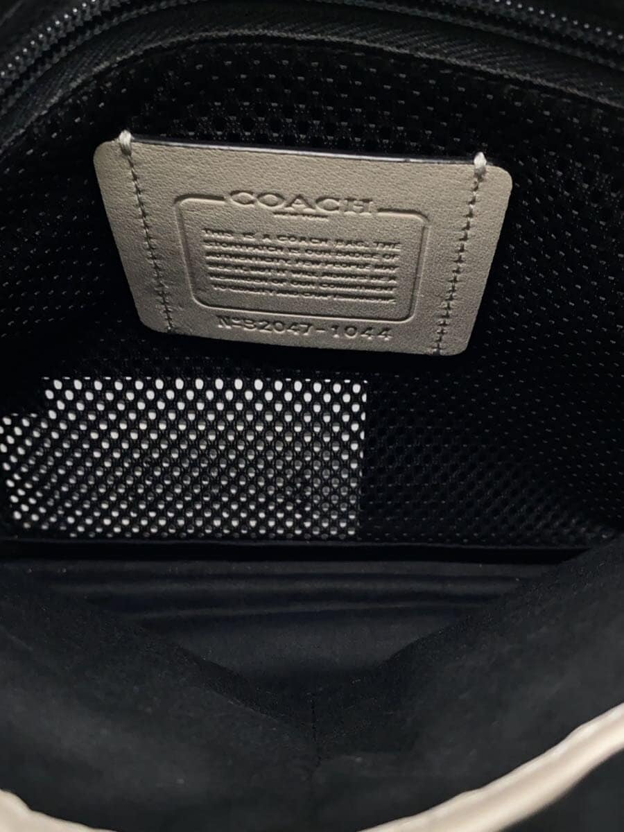 COACH Shoulder Bag White All-Over Print 1044 6