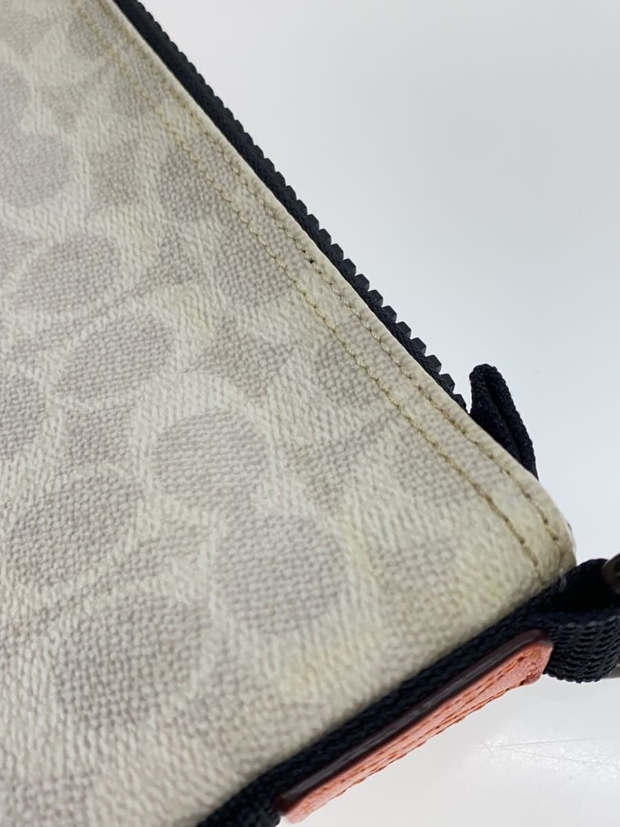 COACH Shoulder Bag White All-Over Print 1044 8