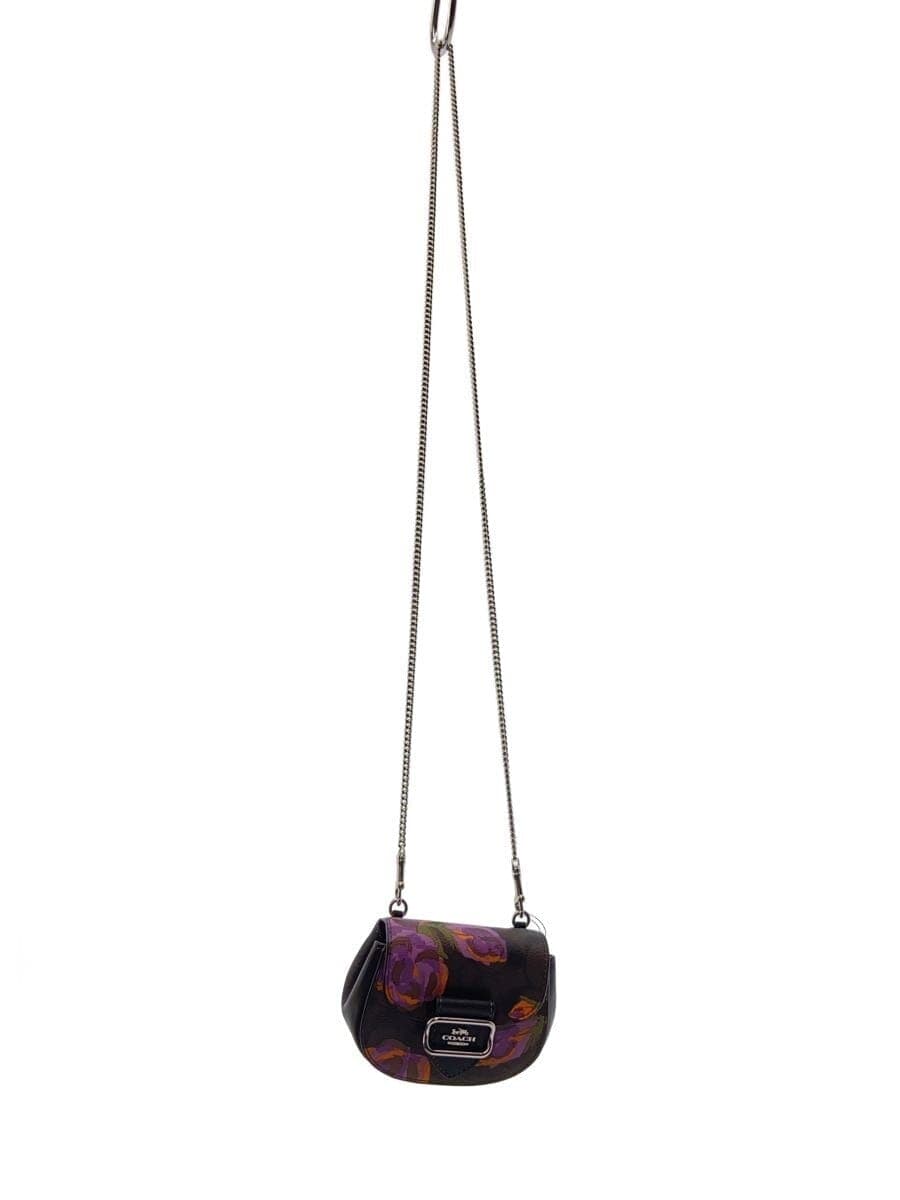 COACH shoulder bag leather CL661 Morgan card case on chain - signature