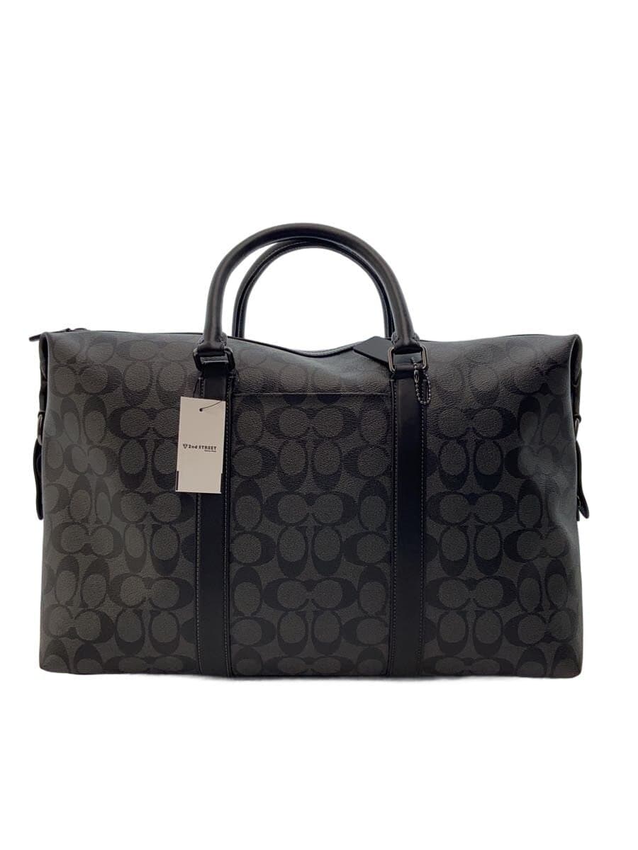 COACH Shoulder Bag PVC Gray All-over Pattern CP048