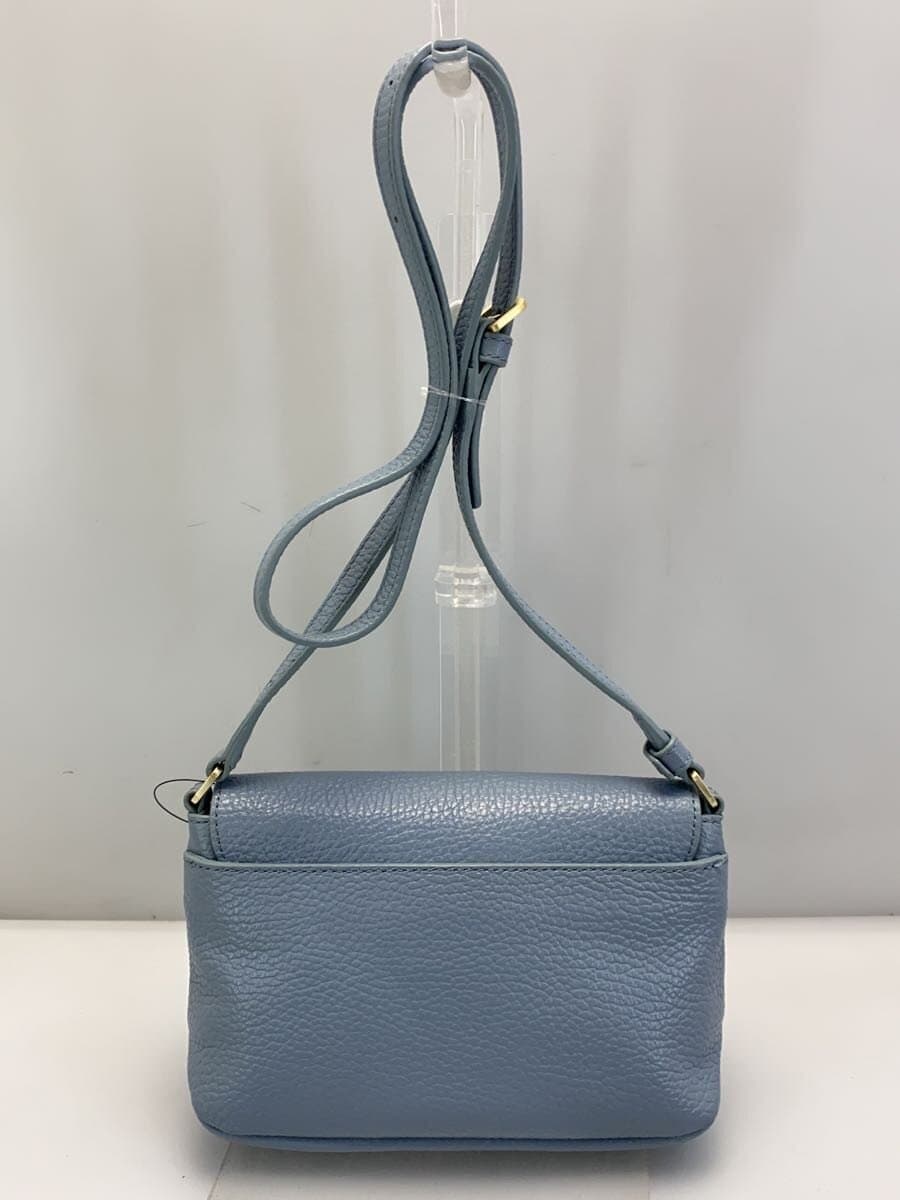 agnes b. Shoulder Bag Cowhide BLU Solid 1S12F－08 Blue Light Blue 3
