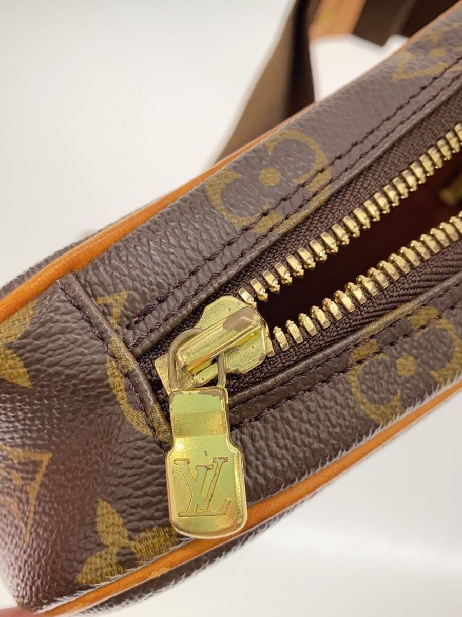 LOUIS VUITTON Pochette Gange Monogram Canvas Leather BRW Allover Pattern M51870 7