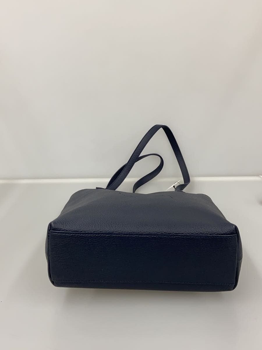 HERGOPOCH Tote Bag Leather NVY 4