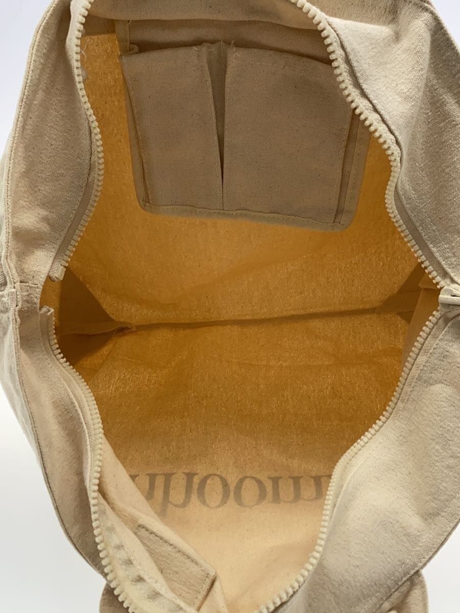 Other Brands: hhoommee BIG TOTE Tote Bag Canvas BEG Solid Color 6