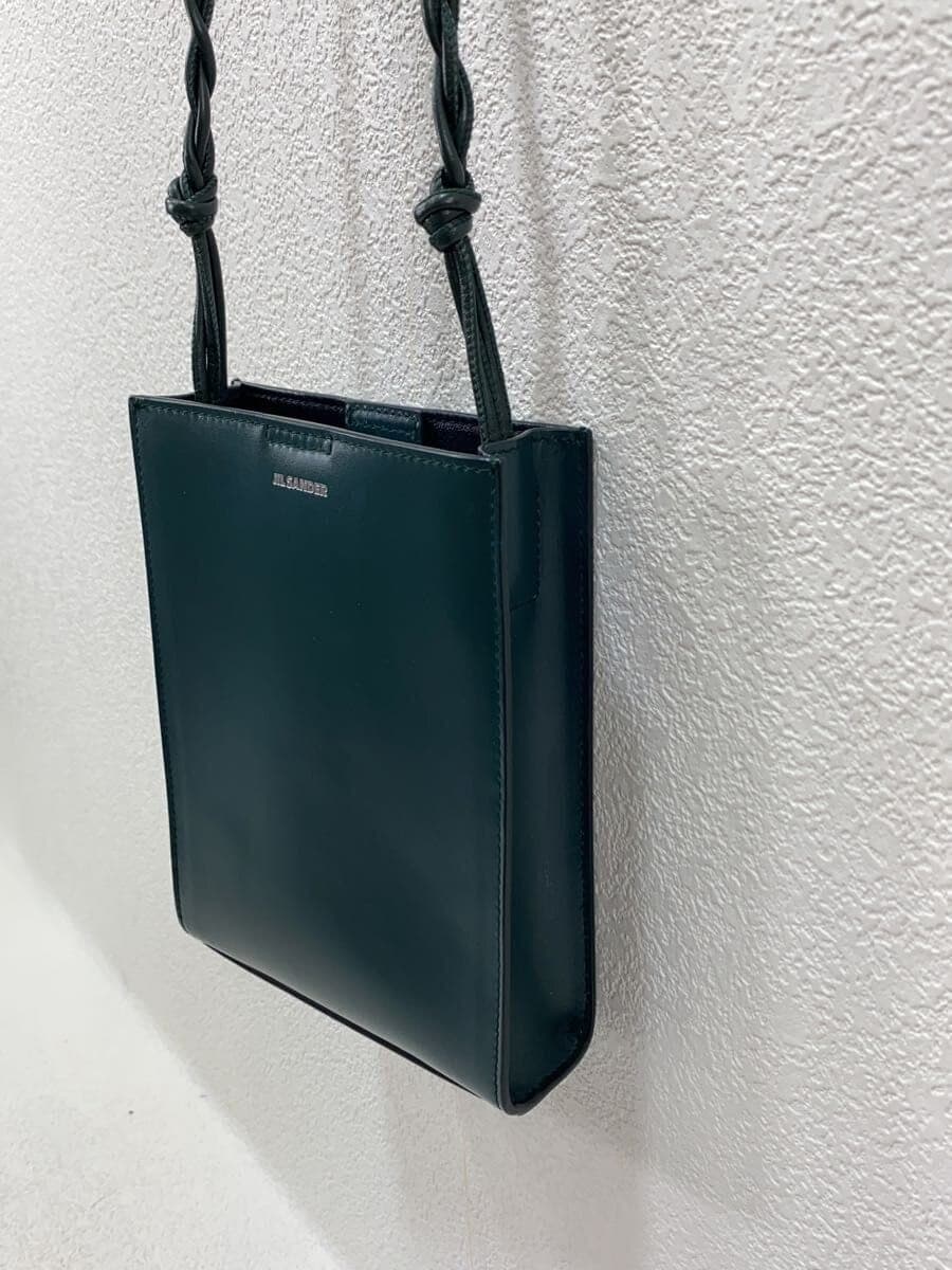JIL SANDER Tangle Small Shoulder Shoulder Bag Leather GRN Solid Color 3