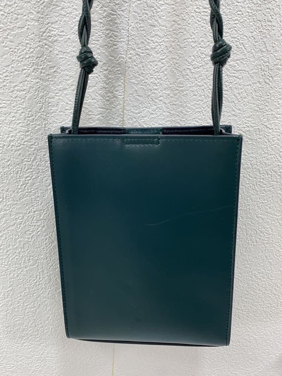 JIL SANDER Tangle Small Shoulder Shoulder Bag Leather GRN Solid Color 4